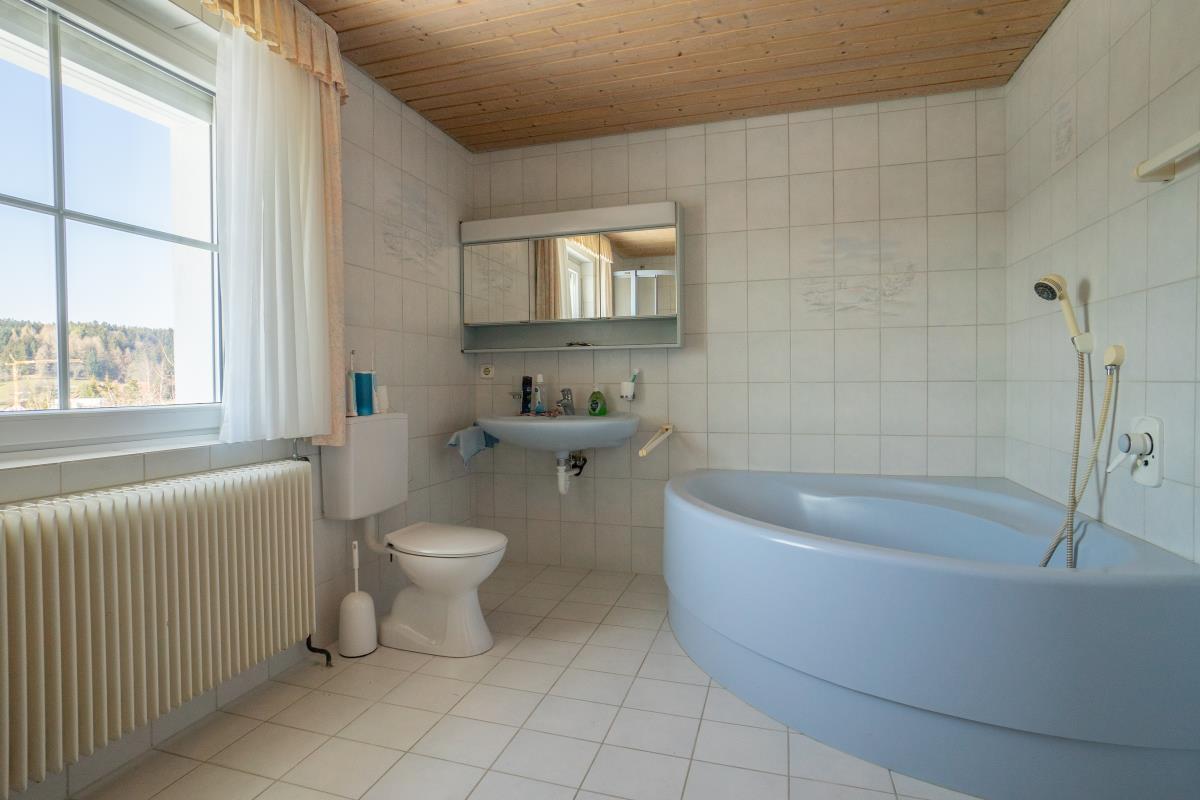 Fantastische Ortsrandlage! Sonniges Einfamilienhaus in traumhafter Lage von Balingen-Streichen! - Tageslichtbad